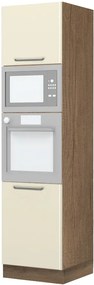 Επιδαπέδιο ντουλάπι φούρνου ψηλό Modena K23-60-RM-Φυσικό σκούρο - Μπεζ - 60.00Χ60.00Χ235.00cm