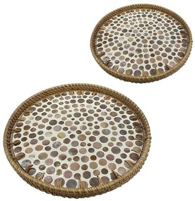 Δίσκοι Σερβιρίσματος (Σετ 2Τμχ) DWMA1006 30/35cm Multi Espiel Rattan