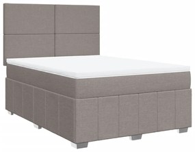 ΚΡΕΒΑΤΙ BOXSPRING ΜΕ ΣΤΡΩΜΑ TAUPE 160X200 ΕΚ. ΥΦΑΣΜΑΤΙΝΟ 3294016