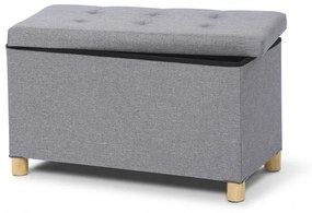 Σκαμπό με Αποθηκευτικό Χώρο 76 x 38 x 43 cm Χρώματος Γκρι Idomya 30010085 30010085