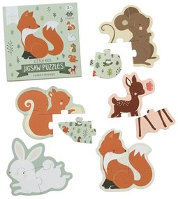 Σετ 5 Παζλ Προόδου Α Little Lovely Company Forest Friends PGPUFF05