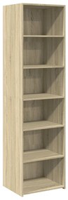 vidaXL Ντουλάπι Sonoma δρυς 50x41x185 εκ. από Επεξεργασμένο Ξύλο
