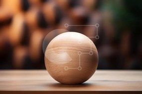 Intra Συλλεκτικό Ξύλινο Παζλ Plywood  4mm - Ξύλινο αυγό που κάθεται σε ένα ξύλινο τραπέζι Σε Ξύλινο Κουτί - Διαστάσεις: 10x10 cm – 25 κομμάτια