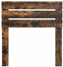 vidaXL Κεφαλάρι με κεφαλάρι Καπνιστό Δρύς 100 cm Επεξεργασμένο ξύλο