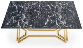 KONAMI table, color: top - black marble, legs - gold DIOMMI V-CH-KONAMI-ST