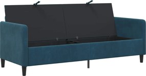vidaXL Καναπές με Αποθήκευση Μπλε 192 x 78 x 87 εκ. Πολυεστέρας