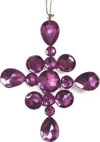 Κρεμαστό στολίδι Amethyst  (6 τεμάχια)