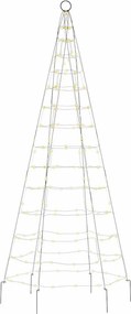vidaXL Χριστουγεννιάτικο δέντρο LED 200 LED Ζεστό Λευκό 180 εκ.