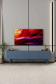 Έπιπλο Τηλεόρασης Μπλε CLORAME 160x29x20