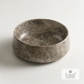 Fossil Opus Επιτραπέζιος Μαρμάρινος Νιπτήρας Ø42εκ Emperador Pale
