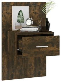 vidaXL Κομοδίνο Επιτοίχιο Καπνιστή Δρυς