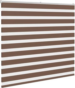 vidaXL Ζέβρα τυφλή Καφέ Πλάτος υφάσματος 155,9 εκ. Πολυεστέρας