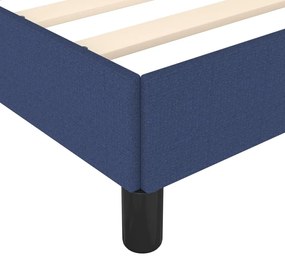 vidaXL Πλαίσιο Κρεβατιού χωρίς στρώμα Μπλε 120x190 εκ. Υφασμάτινο