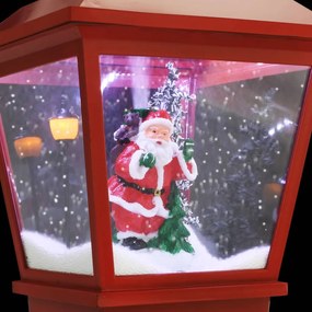 vidaXL Κολονάκι Φωτισμού Χριστουγεννιάτικο με Άγιο Βασίλη LED 64 εκ.