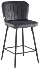 Σκαμπό Bar 380-223-017 51x54x94cm Anthracite