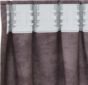 vidaXL Βελούδινες Κουρτίνες 2 pcs Καφέ 140 x 140 cm Βελούδο