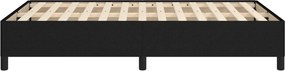 vidaXL Πλαίσιο Κρεβατιού χωρίς στρώμα Μαύρο 120x190 εκ. Υφασμάτινο