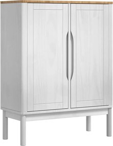 vidaXL Πλαϊνό γραφείο FLORO Λευκό 70 x 30 x 70,5 εκ.