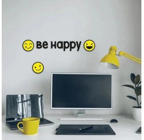 Αυτοκόλλητα Τοίχου Βινυλίου S Be Happy 59518 Ango 59518 Πολύχρωμο