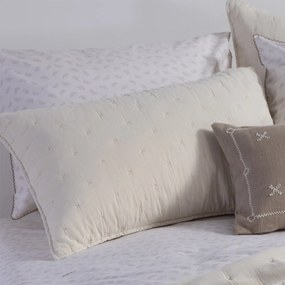 Ζεύγος Μαξιλαροθήκες Καπιτονέ (52x72) Nef-Nef Homeware Serenity Eydis Ecru