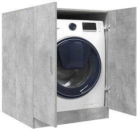vidaXL Ντουλάπι Πλυντηρίου Γκρι Σκυροδέματος 71 x 71,5 x 91,5 εκ.