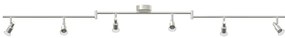 vidaXL Σποτ οροφής Βουρτσισμένο Νίκελ 176.5 x 9.5 x 14 εκ Ατσάλι