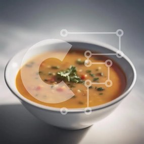 Σετ των 2 Intra Συλλεκτικό Ξύλινο Παζλ Plywood 4mm - Μπολ με σούπα με βότανα και λαχανικά Σε Ξύλινο Κουτί - Διαστάσεις: 10x10 cm – 25 κομμάτια