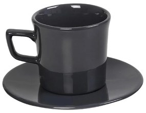 Φλυτζάνι Espresso 100ml + Πιατάκι Espiel Essentials Anthracite OWB105K6
