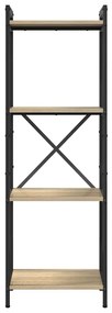 vidaXL Βιβλιοθήκη Sonoma Δρυς 40 x 30 x 118 εκ Επεξεργασμένο ξύλο