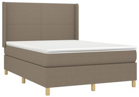 ΚΡΕΒΑΤΙ BOXSPRING ΜΕ ΣΤΡΩΜΑ TAUPE 140X190 ΕΚ. ΥΦΑΣΜΑΤΙΝΟ 3131829