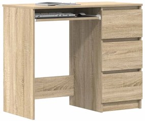 vidaXL Γραφείο Χρώμα Sonoma Δρυς 90 x 45 x 76 εκ. από Επεξ. Ξύλο