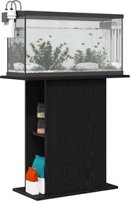 vidaXL Βάση Ενυδρείου Μαύρη Δρυς 75x36x72,5 εκ. από Τεχνητό Ξύλο