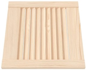 vidaXL Πορτάκια με Περσίδες 4 Τεμ. 39,5x39,4 εκ. από Μασίφ Ξύλο Πεύκου