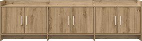 vidaXL Ντουλάπι TV 168 x 33 x 47 εκ. Artisan Δρυς Επεξεργασμένο Ξύλο