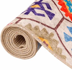 vidaXL Χαλί Πλενόμενο Αντιολισθητικό Πολύχρωμο 80 x 150 εκ.