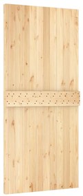 vidaXL Συρόμενη Μεσόπορτα με Μηχανισμό 95 x 210 εκ. Μασίφ Ξύλο Πεύκου