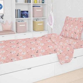 Σεντόνι Βρεφικό Με Λάστιχο Smile 82 Coral DimCol Crib 70x140cm 100% Cotton