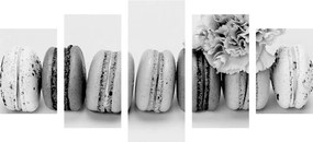 Εικόνα 5 μερών νόστιμα αμυγδαλωτά σε ασπρόμαυρο - 100x50