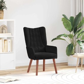 vidaXL Χαλαρωτική Πολυθρόνα Μαύρο 63 x 67 x 94 εκ. Βελούδο