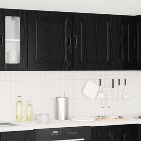 vidaXL Πάνελ πλυντηρίου πιάτων Kalmar 2 pcs Μαύρη Οξυά