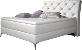 Επενδυμένο κρεβάτι Ethel με στρώμα και ανώστρωμα-180 x 200-Leuko