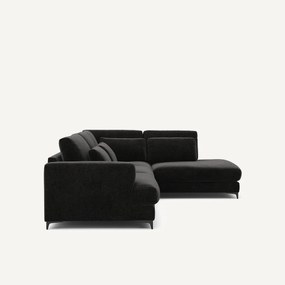 Γωνιακός καναπές-κρεβάτι, δεξιός, βελούδο chenille, Marsile