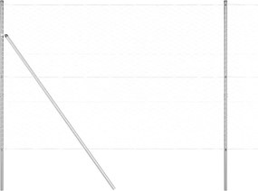 vidaXL Στύλος Περιφράξεων Ασημί 10 x 1,5 μ (50 μμ πλέγμα) Ατσάλι