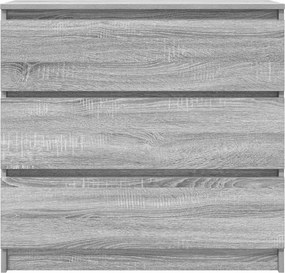 vidaXL Ντουλάπι Γκρι Sonoma 80x35x76 εκ. Επεξεργασμένο Ξύλο