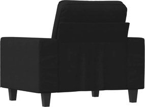 vidaXL Πολυθρόνα Μαύρη 60 εκ. από Ύφασμα