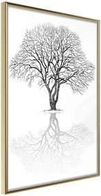 Αφίσα - Roots or Treetop? - 40x60 - Χρυσό - Χωρίς πασπαρτού