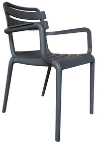 Πολυθρόνα Κήπου ArteLibre HAWAII Γκρι PP 59x48.5x82.5cm