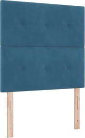 vidaXL LED κεφαλάρι με φώτα λωρίδας LED Μπλε 100 cm Πολυεστέρας