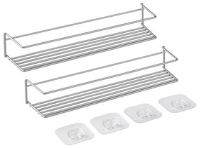 Ράφι Μπαχαρικών Σετ 2τμχ Paprika Polytherm 32x8x5εκ. Metaltex 16-364646