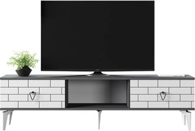 Stewehome Ραφιέρα τηλεόρασης με 2 πόρτες και ράφι 150x30x45 cm